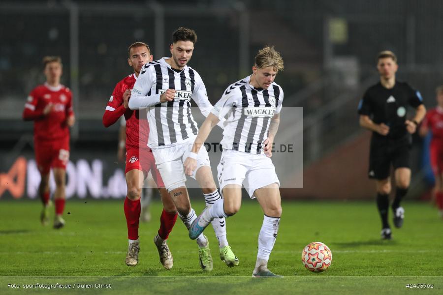 AKON Arena, Würzburg, 15.11.2024, sport, action, Fussball, BFV, 20. Spieltag, Regionalliga Bayern, SVW, FWK, SV Wacker Burghausen, FC Würzburger Kickers - Bild-ID: 2453962