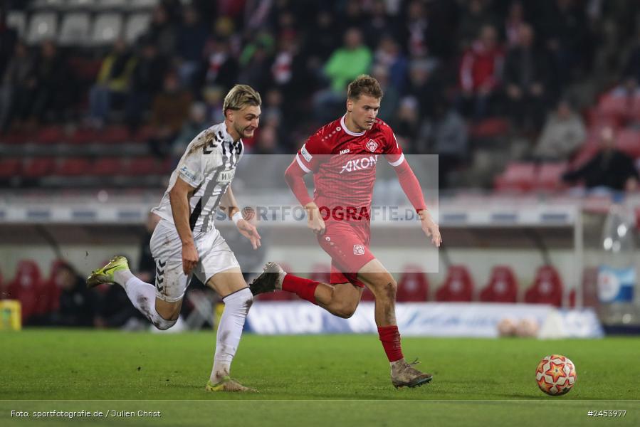 AKON Arena, Würzburg, 15.11.2024, sport, action, Fussball, BFV, 20. Spieltag, Regionalliga Bayern, SVW, FWK, SV Wacker Burghausen, FC Würzburger Kickers - Bild-ID: 2453977