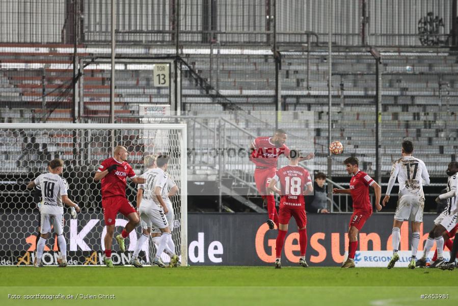 AKON Arena, Würzburg, 15.11.2024, sport, action, Fussball, BFV, 20. Spieltag, Regionalliga Bayern, SVW, FWK, SV Wacker Burghausen, FC Würzburger Kickers - Bild-ID: 2453981