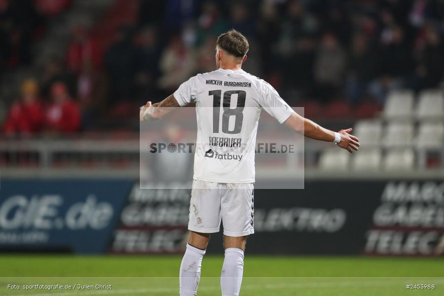 AKON Arena, Würzburg, 15.11.2024, sport, action, Fussball, BFV, 20. Spieltag, Regionalliga Bayern, SVW, FWK, SV Wacker Burghausen, FC Würzburger Kickers - Bild-ID: 2453988