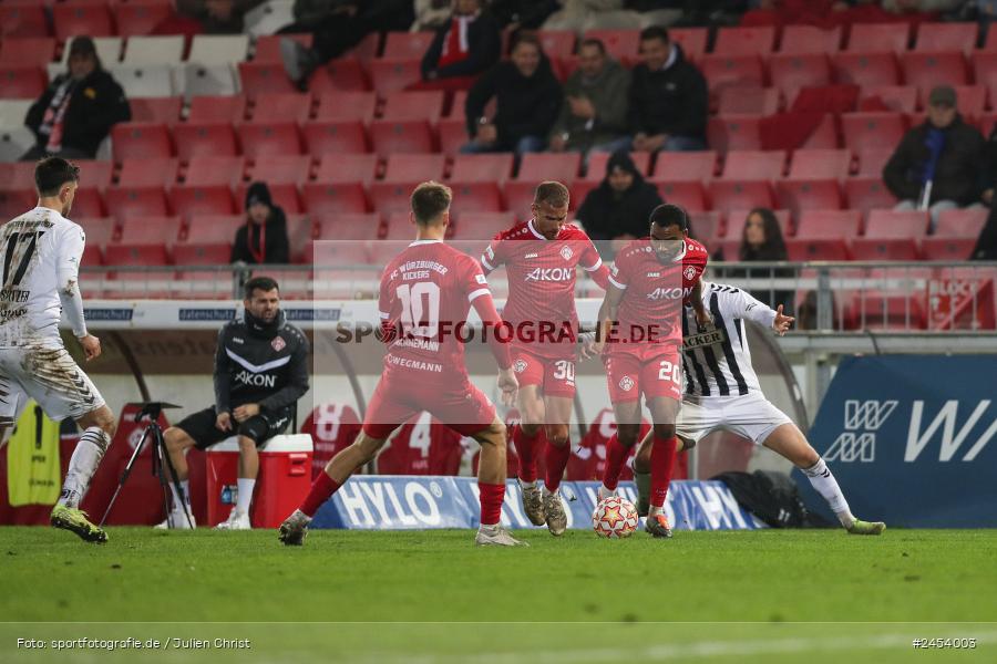 AKON Arena, Würzburg, 15.11.2024, sport, action, Fussball, BFV, 20. Spieltag, Regionalliga Bayern, SVW, FWK, SV Wacker Burghausen, FC Würzburger Kickers - Bild-ID: 2454003