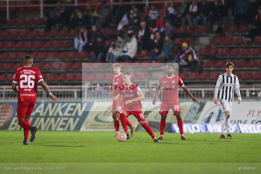 AKON Arena, Würzburg, 15.11.2024, sport, action, Fussball, BFV, 20. Spieltag, Regionalliga Bayern, SVW, FWK, SV Wacker Burghausen, FC Würzburger Kickers - Bild-ID: 2454036