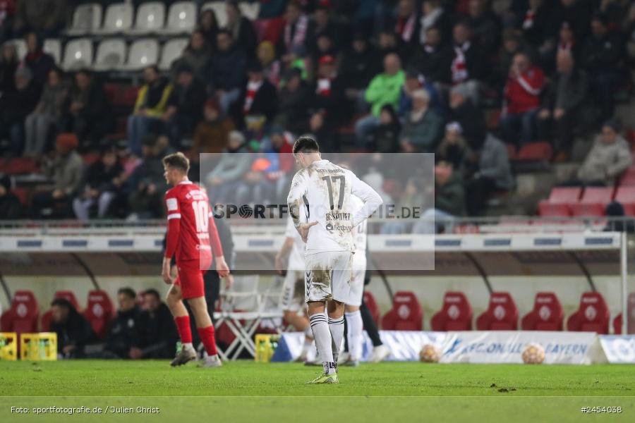 AKON Arena, Würzburg, 15.11.2024, sport, action, Fussball, BFV, 20. Spieltag, Regionalliga Bayern, SVW, FWK, SV Wacker Burghausen, FC Würzburger Kickers - Bild-ID: 2454038