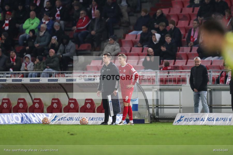 AKON Arena, Würzburg, 15.11.2024, sport, action, Fussball, BFV, 20. Spieltag, Regionalliga Bayern, SVW, FWK, SV Wacker Burghausen, FC Würzburger Kickers - Bild-ID: 2454049