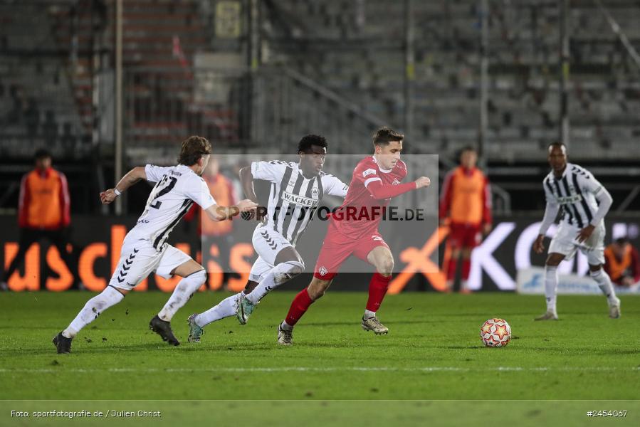 AKON Arena, Würzburg, 15.11.2024, sport, action, Fussball, BFV, 20. Spieltag, Regionalliga Bayern, SVW, FWK, SV Wacker Burghausen, FC Würzburger Kickers - Bild-ID: 2454067