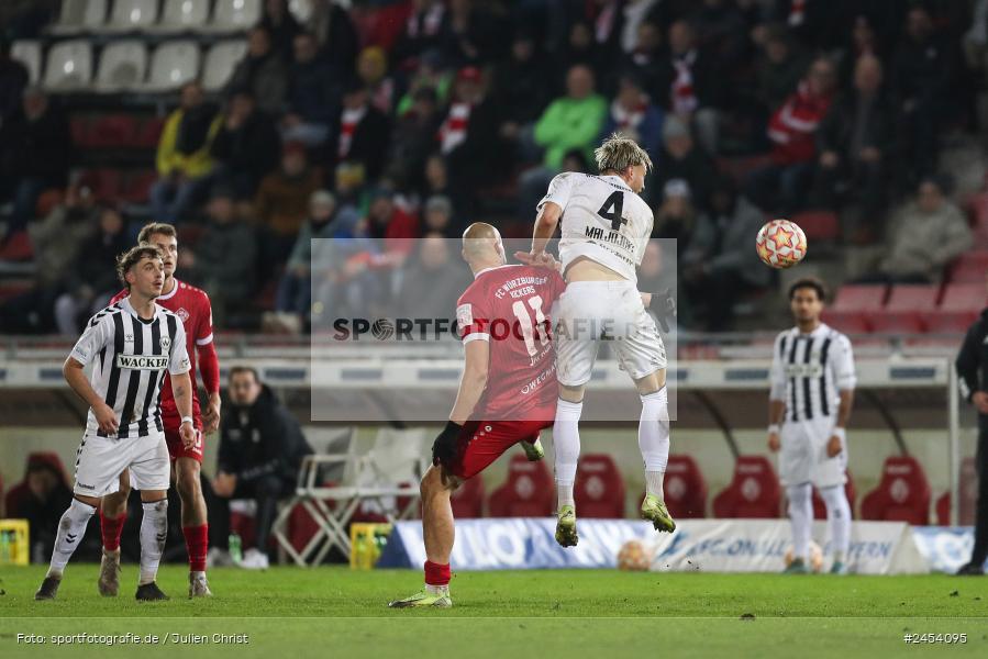 AKON Arena, Würzburg, 15.11.2024, sport, action, Fussball, BFV, 20. Spieltag, Regionalliga Bayern, SVW, FWK, SV Wacker Burghausen, FC Würzburger Kickers - Bild-ID: 2454095