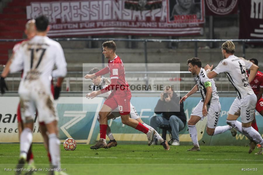 AKON Arena, Würzburg, 15.11.2024, sport, action, Fussball, BFV, 20. Spieltag, Regionalliga Bayern, SVW, FWK, SV Wacker Burghausen, FC Würzburger Kickers - Bild-ID: 2454133