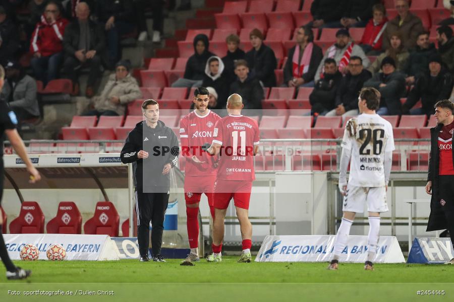 AKON Arena, Würzburg, 15.11.2024, sport, action, Fussball, BFV, 20. Spieltag, Regionalliga Bayern, SVW, FWK, SV Wacker Burghausen, FC Würzburger Kickers - Bild-ID: 2454145
