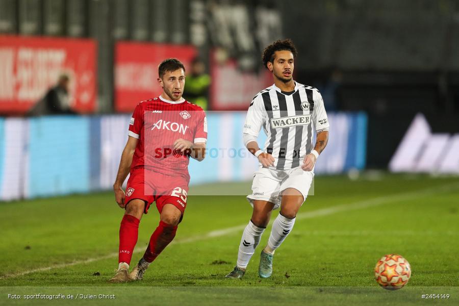 AKON Arena, Würzburg, 15.11.2024, sport, action, Fussball, BFV, 20. Spieltag, Regionalliga Bayern, SVW, FWK, SV Wacker Burghausen, FC Würzburger Kickers - Bild-ID: 2454149