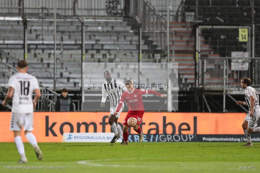 AKON Arena, Würzburg, 15.11.2024, sport, action, Fussball, BFV, 20. Spieltag, Regionalliga Bayern, SVW, FWK, SV Wacker Burghausen, FC Würzburger Kickers - Bild-ID: 2454177