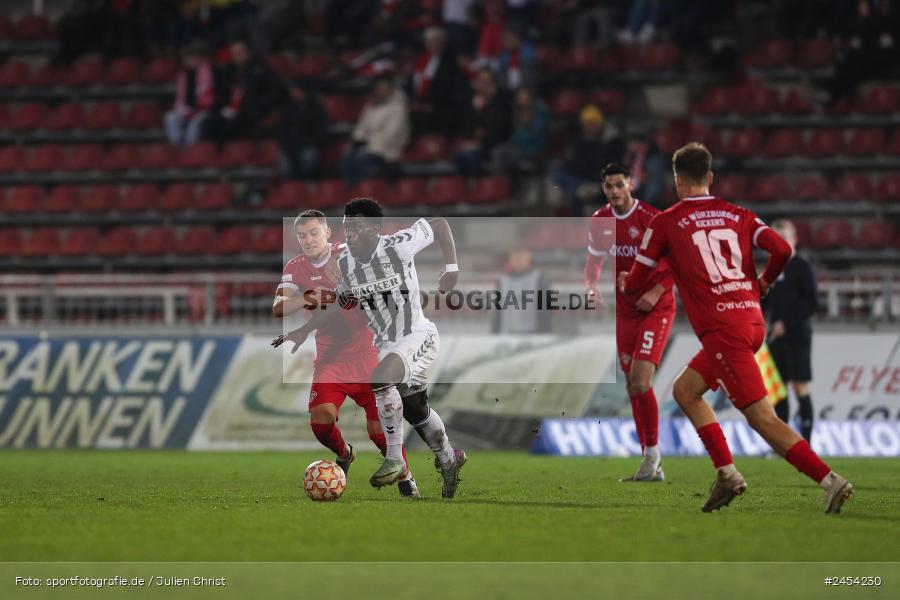 AKON Arena, Würzburg, 15.11.2024, sport, action, Fussball, BFV, 20. Spieltag, Regionalliga Bayern, SVW, FWK, SV Wacker Burghausen, FC Würzburger Kickers - Bild-ID: 2454230