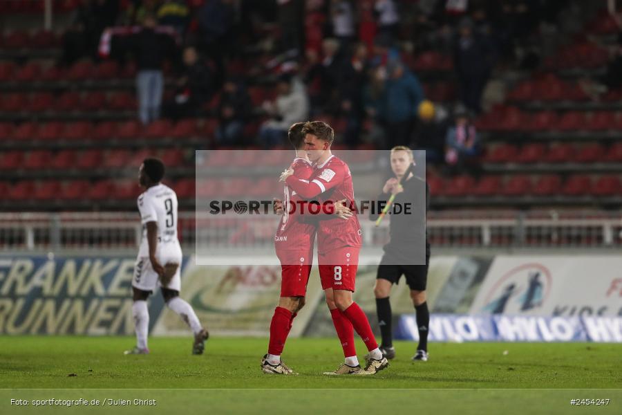 AKON Arena, Würzburg, 15.11.2024, sport, action, Fussball, BFV, 20. Spieltag, Regionalliga Bayern, SVW, FWK, SV Wacker Burghausen, FC Würzburger Kickers - Bild-ID: 2454247