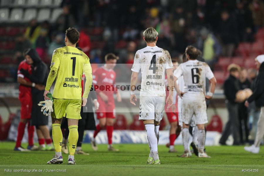 AKON Arena, Würzburg, 15.11.2024, sport, action, Fussball, BFV, 20. Spieltag, Regionalliga Bayern, SVW, FWK, SV Wacker Burghausen, FC Würzburger Kickers - Bild-ID: 2454258