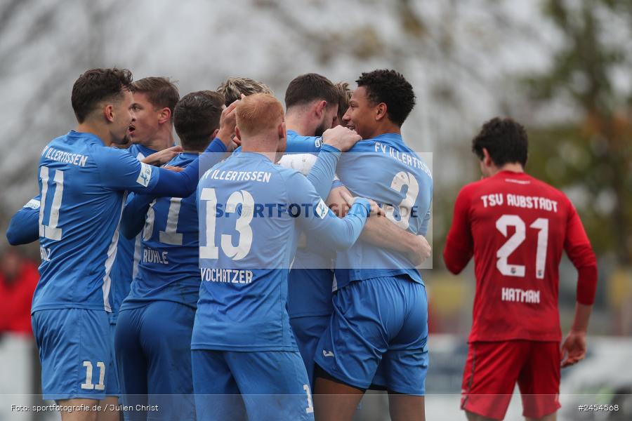 sport, action, TSV Aubstadt, Regionalliga Bayern, NGN-Arena, Fussball, FVI, FV Illertissen, BFV, Aubstadt, AUB, 20. Spieltag, 16.11.2024 - Bild-ID: 2454568