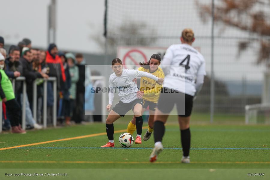 sport, action, Sportanlage Buchschwabacher Strasse 32, SV67, SV 67 Weinberg, SCS, SC Sand, Roßtal, Fussball, DFB, 2. Frauen-Bundesliga, 17.11.2024, 11. Spieltag - Bild-ID: 2454887