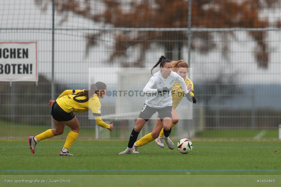 sport, action, Sportanlage Buchschwabacher Strasse 32, SV67, SV 67 Weinberg, SCS, SC Sand, Roßtal, Fussball, DFB, 2. Frauen-Bundesliga, 17.11.2024, 11. Spieltag - Bild-ID: 2454893