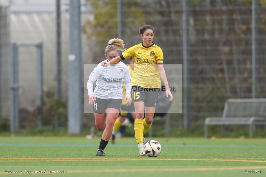 sport, action, Sportanlage Buchschwabacher Strasse 32, SV67, SV 67 Weinberg, SCS, SC Sand, Roßtal, Fussball, DFB, 2. Frauen-Bundesliga, 17.11.2024, 11. Spieltag - Bild-ID: 2454931