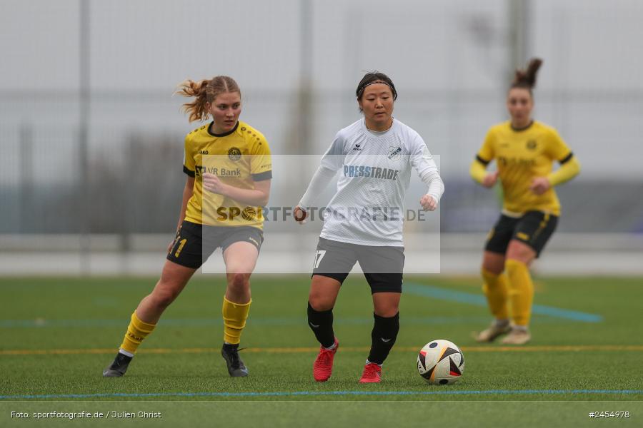 sport, action, Sportanlage Buchschwabacher Strasse 32, SV67, SV 67 Weinberg, SCS, SC Sand, Roßtal, Fussball, DFB, 2. Frauen-Bundesliga, 17.11.2024, 11. Spieltag - Bild-ID: 2454978