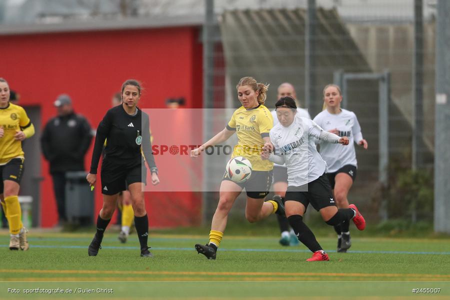 sport, action, Sportanlage Buchschwabacher Strasse 32, SV67, SV 67 Weinberg, SCS, SC Sand, Roßtal, Fussball, DFB, 2. Frauen-Bundesliga, 17.11.2024, 11. Spieltag - Bild-ID: 2455007