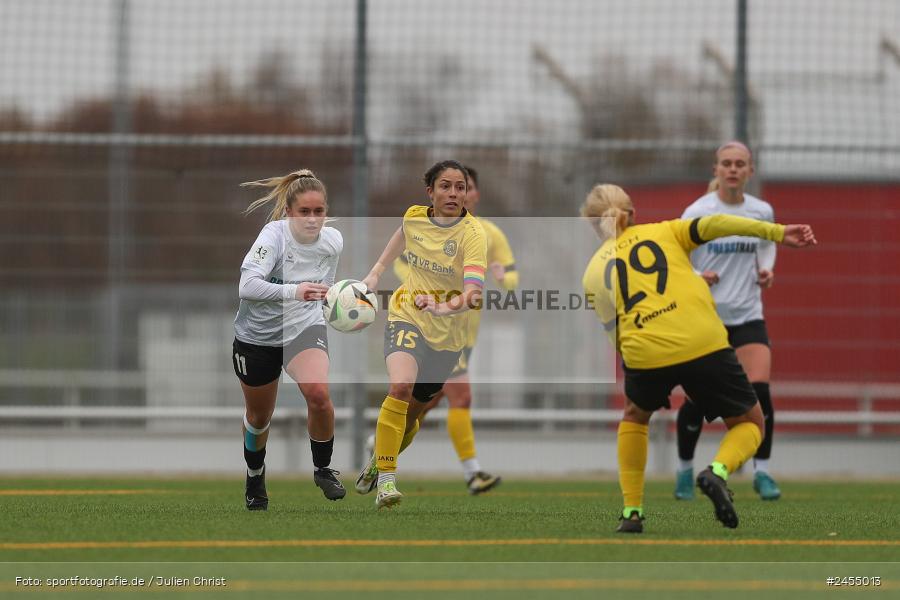 sport, action, Sportanlage Buchschwabacher Strasse 32, SV67, SV 67 Weinberg, SCS, SC Sand, Roßtal, Fussball, DFB, 2. Frauen-Bundesliga, 17.11.2024, 11. Spieltag - Bild-ID: 2455013