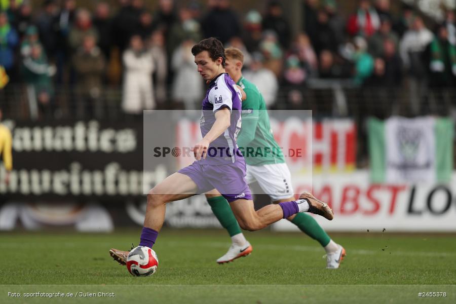 Sachs-Stadion, Schweinfurt, 23.11.2024, sport, action, Fussball, BFV, 21. Spieltag, Regionalliga Bayern, FCE, FCS, FC Eintracht Bamberg, 1. FC Schweinfurt 1905 - Bild-ID: 2455378