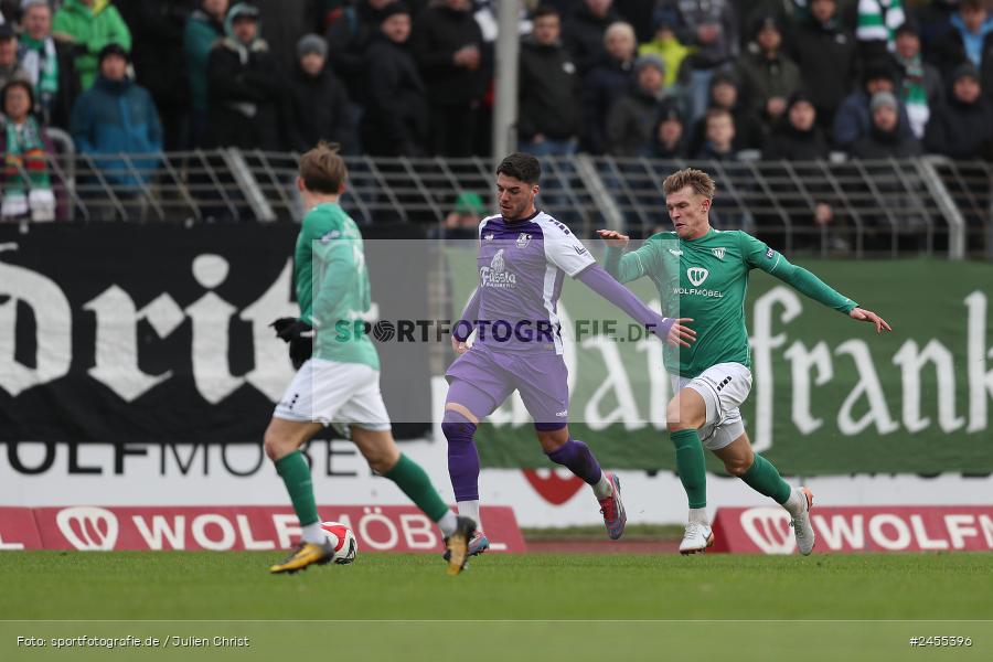 Sachs-Stadion, Schweinfurt, 23.11.2024, sport, action, Fussball, BFV, 21. Spieltag, Regionalliga Bayern, FCE, FCS, FC Eintracht Bamberg, 1. FC Schweinfurt 1905 - Bild-ID: 2455396