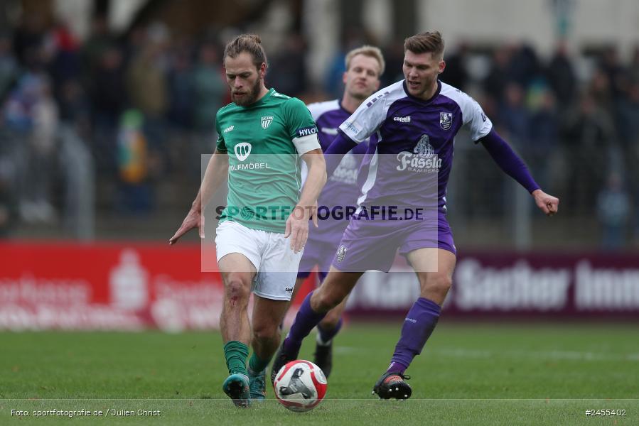 Sachs-Stadion, Schweinfurt, 23.11.2024, sport, action, Fussball, BFV, 21. Spieltag, Regionalliga Bayern, FCE, FCS, FC Eintracht Bamberg, 1. FC Schweinfurt 1905 - Bild-ID: 2455402