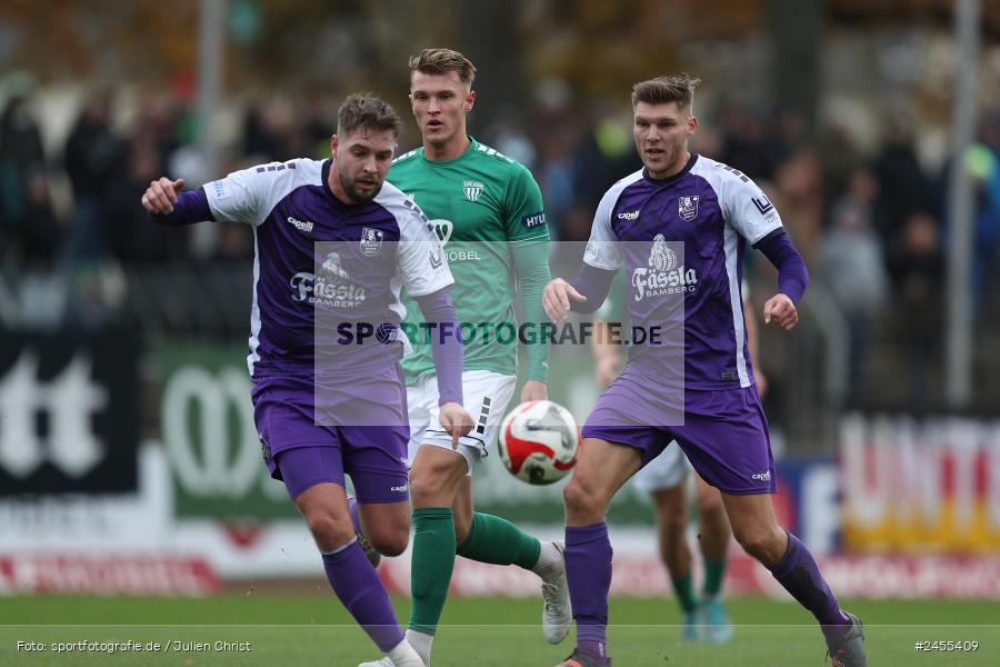 Sachs-Stadion, Schweinfurt, 23.11.2024, sport, action, Fussball, BFV, 21. Spieltag, Regionalliga Bayern, FCE, FCS, FC Eintracht Bamberg, 1. FC Schweinfurt 1905 - Bild-ID: 2455409