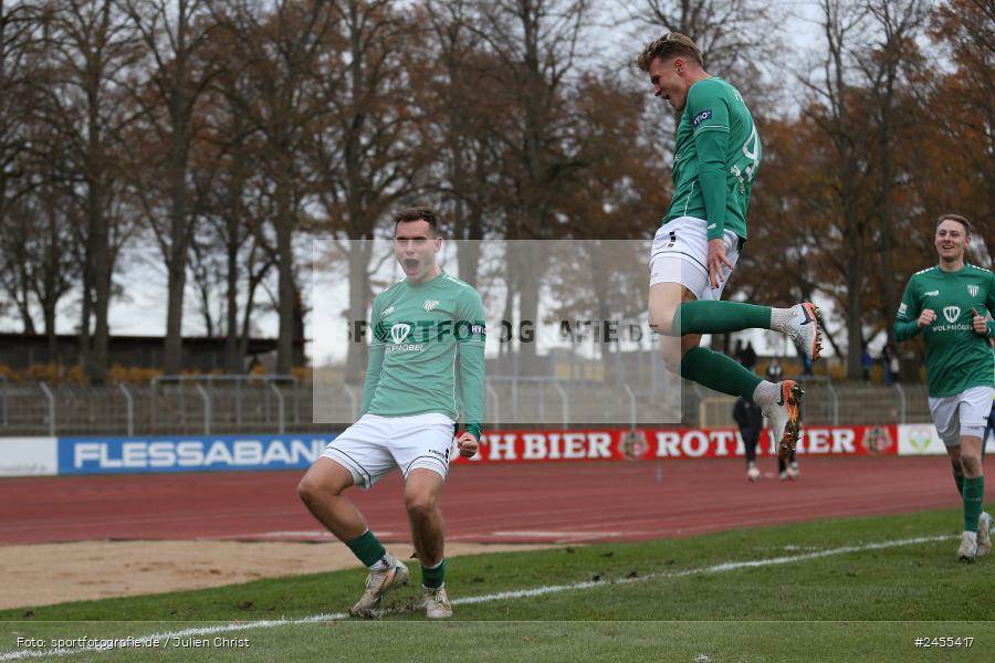 Sachs-Stadion, Schweinfurt, 23.11.2024, sport, action, Fussball, BFV, 21. Spieltag, Regionalliga Bayern, FCE, FCS, FC Eintracht Bamberg, 1. FC Schweinfurt 1905 - Bild-ID: 2455417