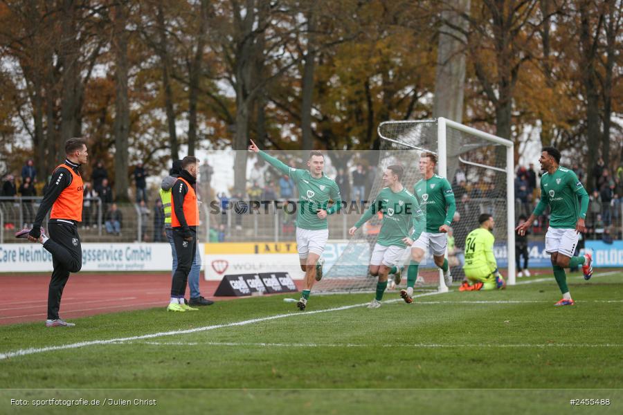 sport, action, Schweinfurt, Sachs-Stadion, Regionalliga Bayern, Fussball, FCS, FCE, FC Eintracht Bamberg, BFV, 23.11.2024, 21. Spieltag, 1. FC Schweinfurt 1905 - Bild-ID: 2455488