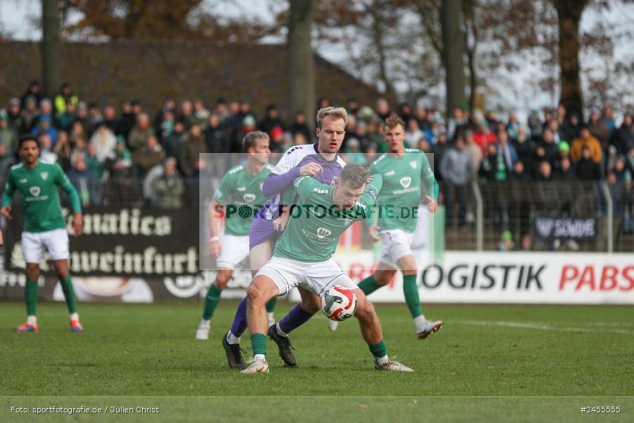 sport, action, Schweinfurt, Sachs-Stadion, Regionalliga Bayern, Fussball, FCS, FCE, FC Eintracht Bamberg, BFV, 23.11.2024, 21. Spieltag, 1. FC Schweinfurt 1905 - Bild-ID: 2455555