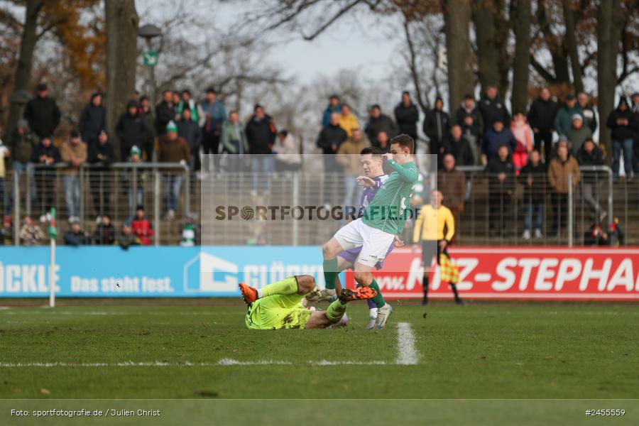 sport, action, Schweinfurt, Sachs-Stadion, Regionalliga Bayern, Fussball, FCS, FCE, FC Eintracht Bamberg, BFV, 23.11.2024, 21. Spieltag, 1. FC Schweinfurt 1905 - Bild-ID: 2455559