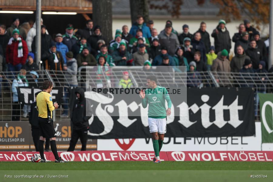 sport, action, Schweinfurt, Sachs-Stadion, Regionalliga Bayern, Fussball, FCS, FCE, FC Eintracht Bamberg, BFV, 23.11.2024, 21. Spieltag, 1. FC Schweinfurt 1905 - Bild-ID: 2455764