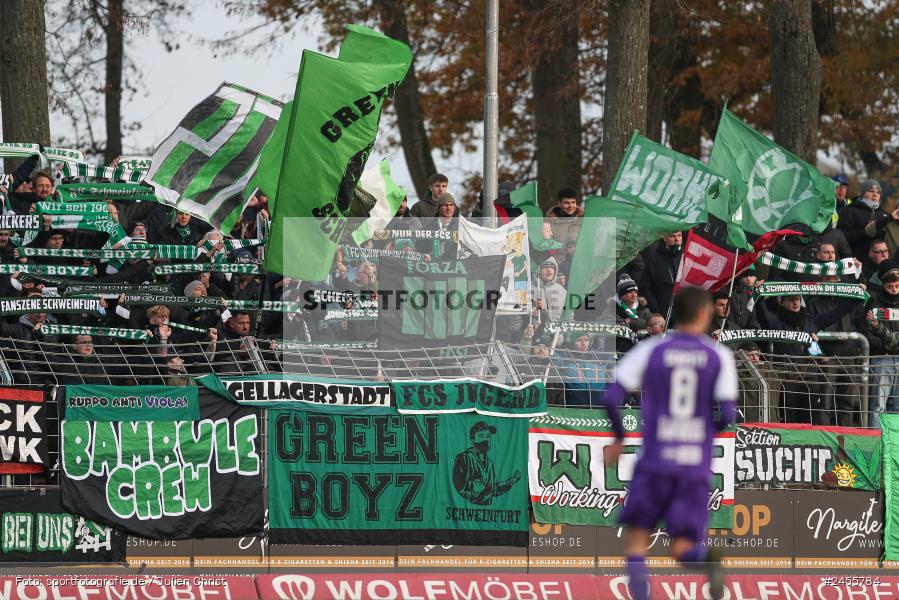 sport, action, Schweinfurt, Sachs-Stadion, Regionalliga Bayern, Fussball, FCS, FCE, FC Eintracht Bamberg, BFV, 23.11.2024, 21. Spieltag, 1. FC Schweinfurt 1905 - Bild-ID: 2455784