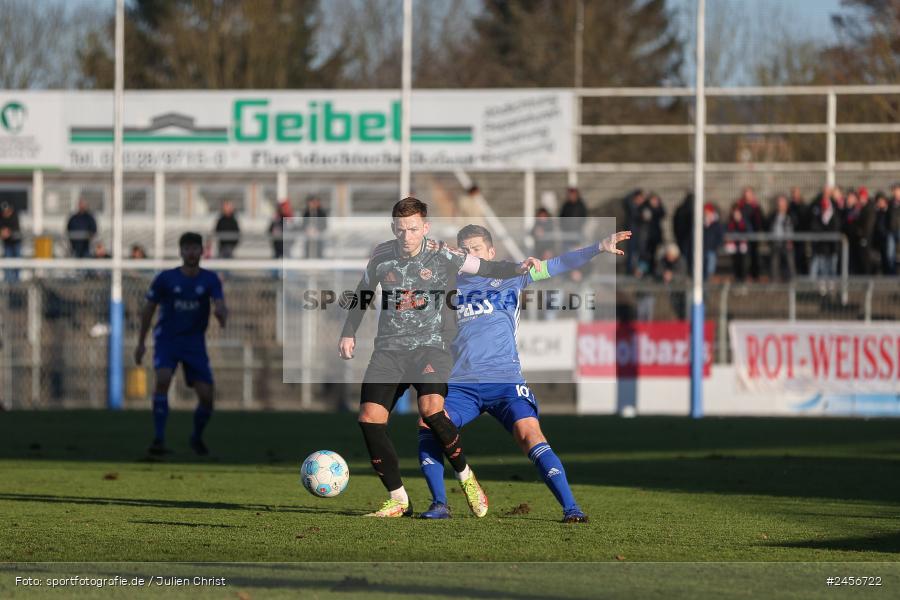 sport, action, Stadion am Schönbusch, SVA, SV Viktoria Aschaffenburg, Regionalliga Bayern, Fussball, FCB, FC Bayern München II, BFV, Aschaffenburg, 30.11.2024, 22. Spieltag - Bild-ID: 2456722