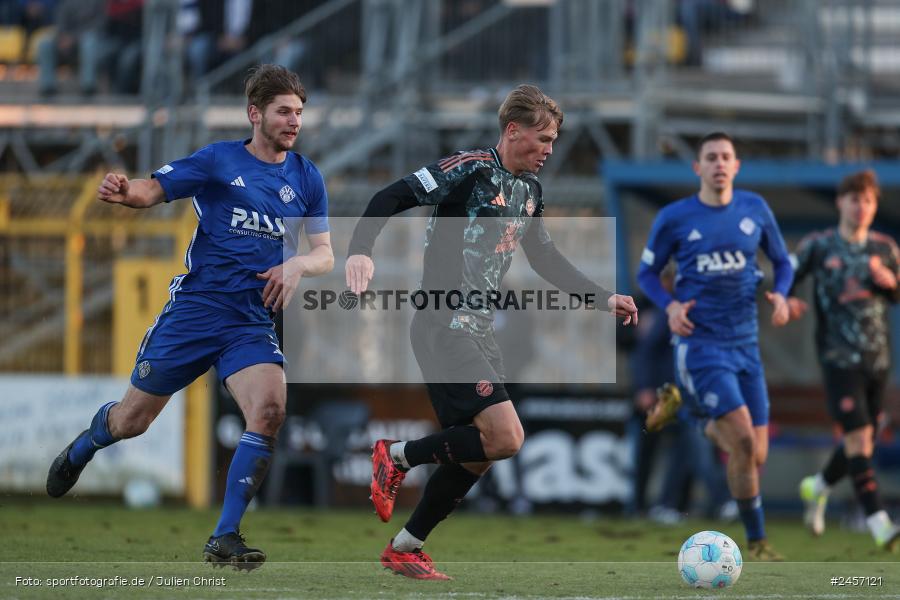 sport, action, Stadion am Schönbusch, SVA, SV Viktoria Aschaffenburg, Regionalliga Bayern, Fussball, FCB, FC Bayern München II, BFV, Aschaffenburg, 30.11.2024, 22. Spieltag - Bild-ID: 2457121 sport, action, Stadion am Schönbusch, SVA, SV Viktoria Aschaffenburg, Regionalliga Bayern, Fussball, FCB, FC Bayern München II, BFV, Aschaffenburg, 30.11.2024, 22. Spieltag - Bild-ID: 2457121