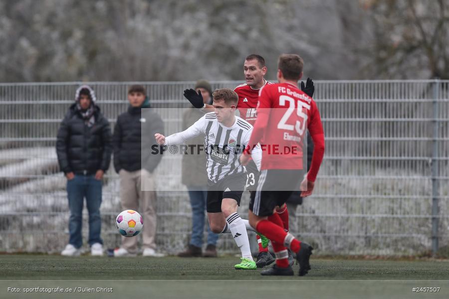 Sportgelände, Grünsfeld, 01.12.2024, sport, action, Fussball, 19. Spieltag, bfv-Landesliga Odenwald, SVE, FCG, SV Eintracht Nassig, FC Grünsfeld - Bild-ID: 2457507