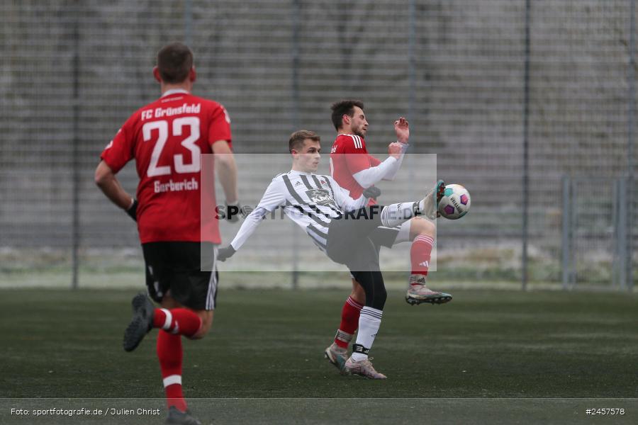 Sportgelände, Grünsfeld, 01.12.2024, sport, action, Fussball, 19. Spieltag, bfv-Landesliga Odenwald, SVE, FCG, SV Eintracht Nassig, FC Grünsfeld - Bild-ID: 2457578