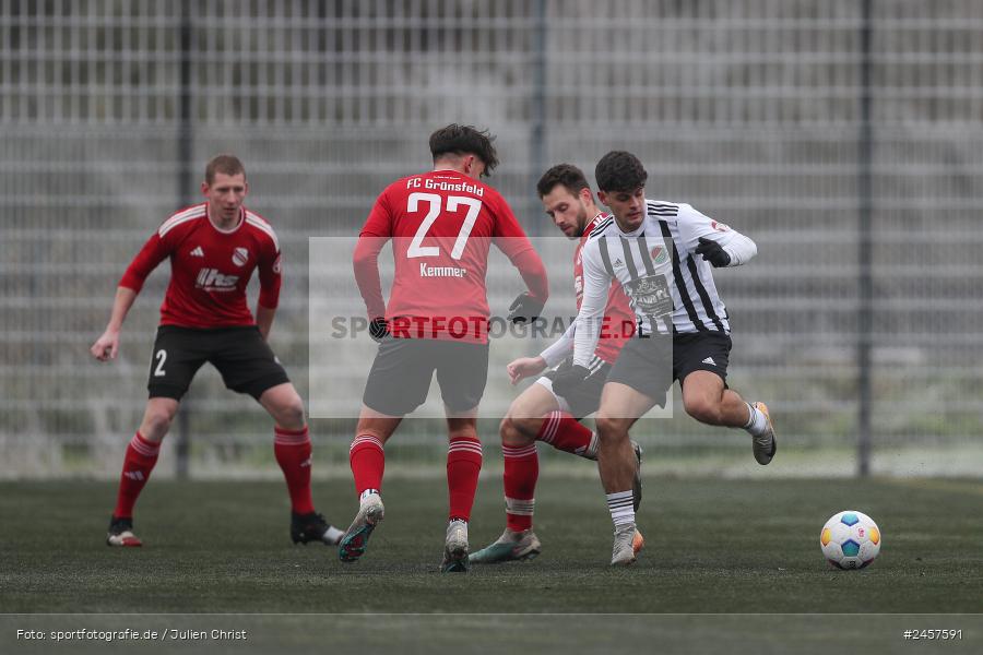 Sportgelände, Grünsfeld, 01.12.2024, sport, action, Fussball, 19. Spieltag, bfv-Landesliga Odenwald, SVE, FCG, SV Eintracht Nassig, FC Grünsfeld - Bild-ID: 2457591