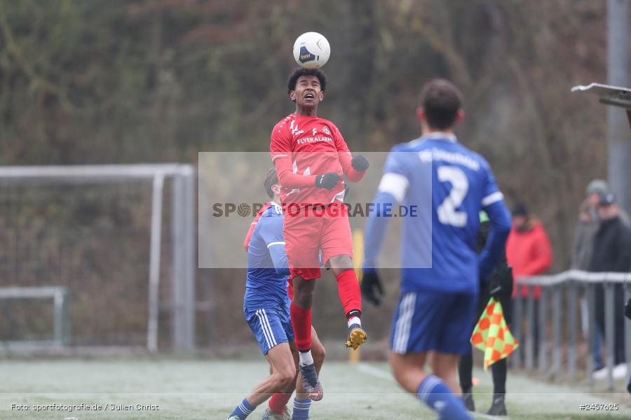 Walter-Dosch-Sportanlage, Reichenberg, 01.12.2024, sport, action, Fussball, BFV, 14. Spieltag, Bayernliga U19, FC Deisenhofen, FC Würzburger Kickers - Bild-ID: 2457625