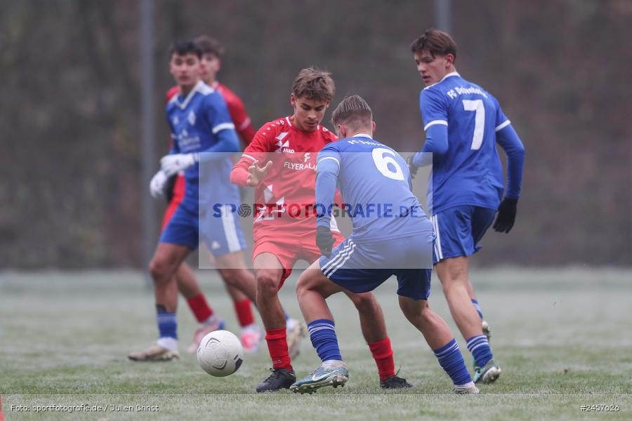 Walter-Dosch-Sportanlage, Reichenberg, 01.12.2024, sport, action, Fussball, BFV, 14. Spieltag, Bayernliga U19, FC Deisenhofen, FC Würzburger Kickers - Bild-ID: 2457626