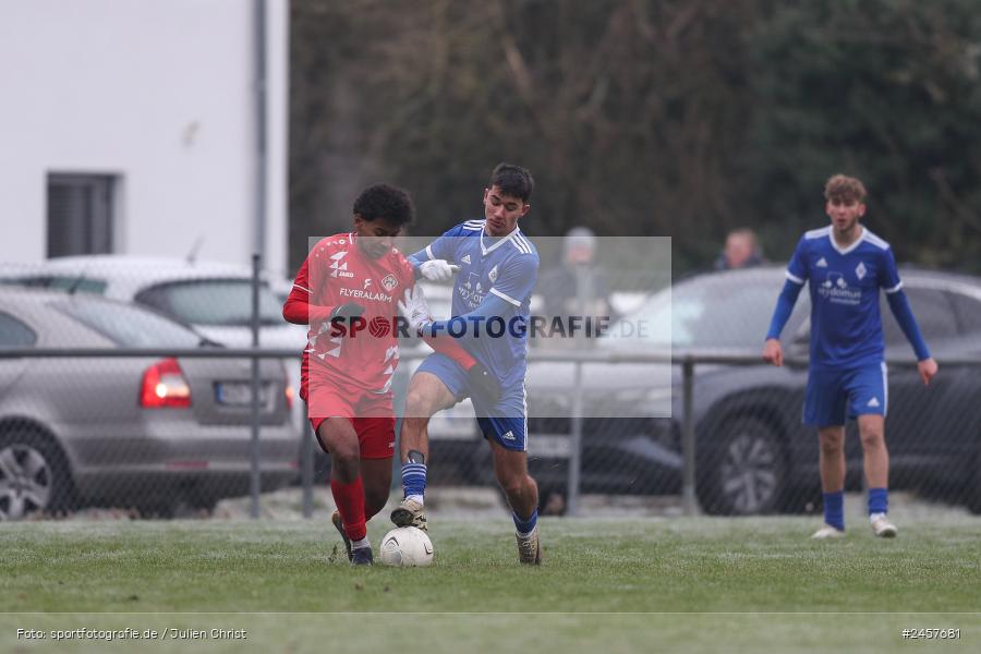 Walter-Dosch-Sportanlage, Reichenberg, 01.12.2024, sport, action, Fussball, BFV, 14. Spieltag, Bayernliga U19, FC Deisenhofen, FC Würzburger Kickers - Bild-ID: 2457681