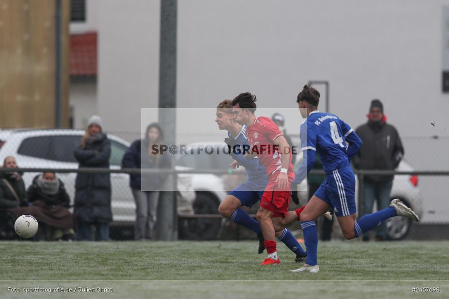 Walter-Dosch-Sportanlage, Reichenberg, 01.12.2024, sport, action, Fussball, BFV, 14. Spieltag, Bayernliga U19, FC Deisenhofen, FC Würzburger Kickers - Bild-ID: 2457698
