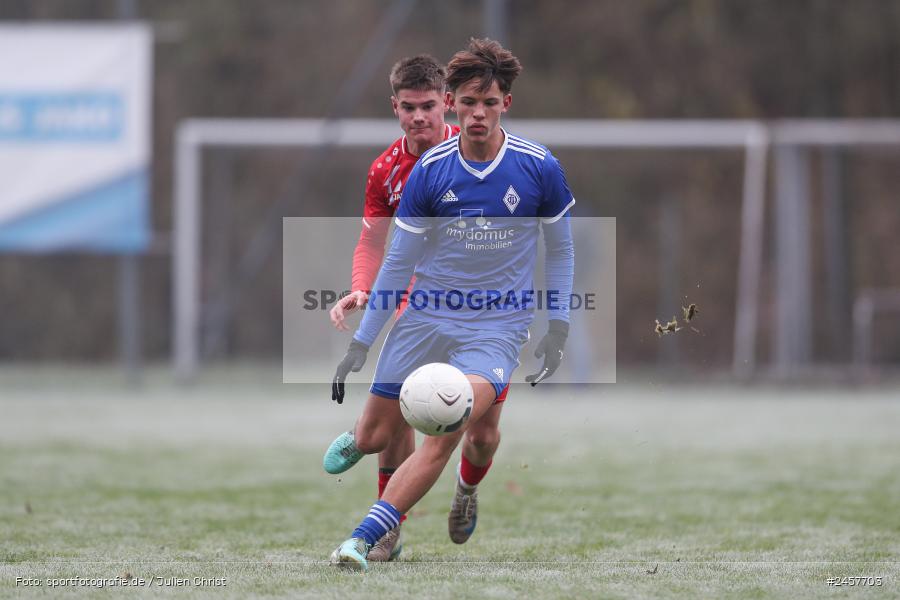 Walter-Dosch-Sportanlage, Reichenberg, 01.12.2024, sport, action, Fussball, BFV, 14. Spieltag, Bayernliga U19, FC Deisenhofen, FC Würzburger Kickers - Bild-ID: 2457703