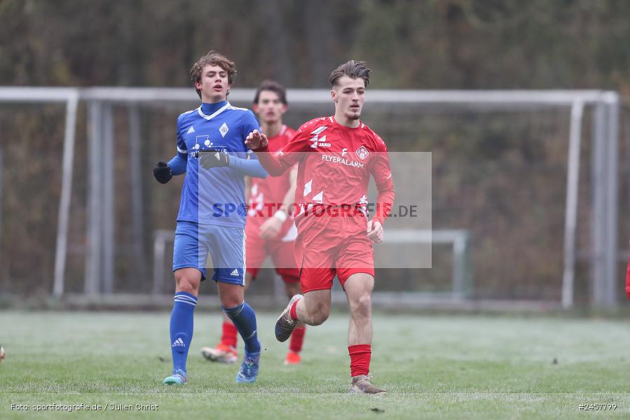Walter-Dosch-Sportanlage, Reichenberg, 01.12.2024, sport, action, Fussball, BFV, 14. Spieltag, Bayernliga U19, FC Deisenhofen, FC Würzburger Kickers - Bild-ID: 2457799