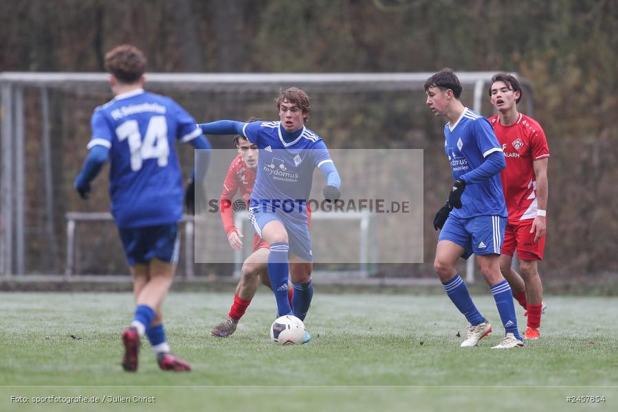 Walter-Dosch-Sportanlage, Reichenberg, 01.12.2024, sport, action, Fussball, BFV, 14. Spieltag, Bayernliga U19, FC Deisenhofen, FC Würzburger Kickers - Bild-ID: 2457854
