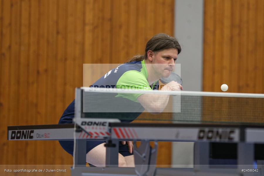 sport, action, Tischtennis, TSV Mehrzweckhalle, TSV 1891 Himmelstadt, TSV, SVHR, SV Hausen-Rohrbach, Himmelstadt, Herren Bezirksklasse A Gruppe 4 Ost, BTTV, 06.12.2024 - Bild-ID: 2458042