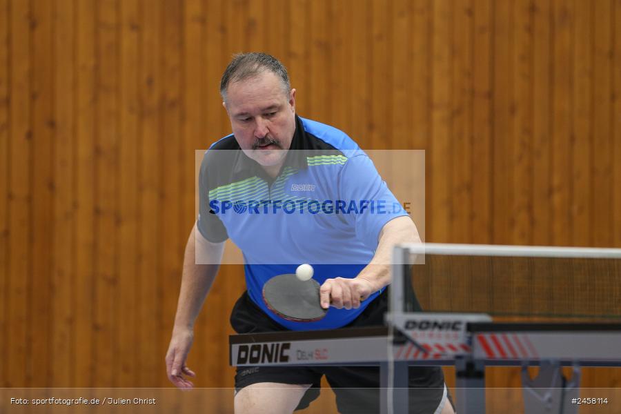 sport, action, Tischtennis, TSV Mehrzweckhalle, TSV 1891 Himmelstadt, TSV, SVHR, SV Hausen-Rohrbach, Himmelstadt, Herren Bezirksklasse A Gruppe 4 Ost, BTTV, 06.12.2024 - Bild-ID: 2458114