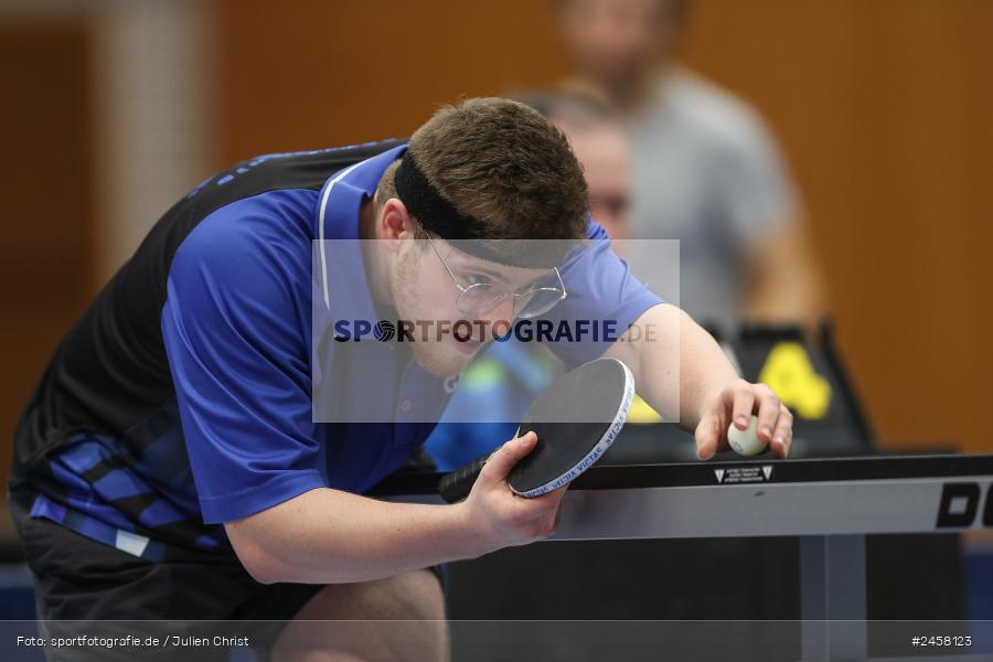 sport, action, Tischtennis, TSV Mehrzweckhalle, TSV 1891 Himmelstadt, TSV, SVHR, SV Hausen-Rohrbach, Himmelstadt, Herren Bezirksklasse A Gruppe 4 Ost, BTTV, 06.12.2024 - Bild-ID: 2458123