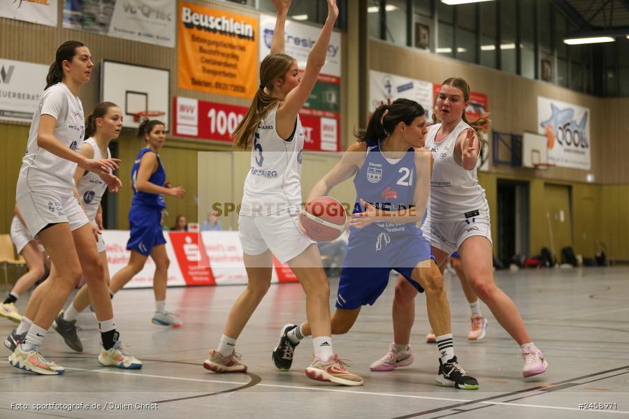 sport, action, Würzburg, TVM, TV Marktheidenfeld, TGW, TG Würzburg 2, Sportzentrum Feggrube, Regionalliga Damen HR-Nord, Basketball, 14.12.2024 - Bild-ID: 2458971